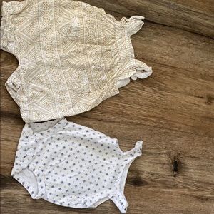 3$ each baby girl tops